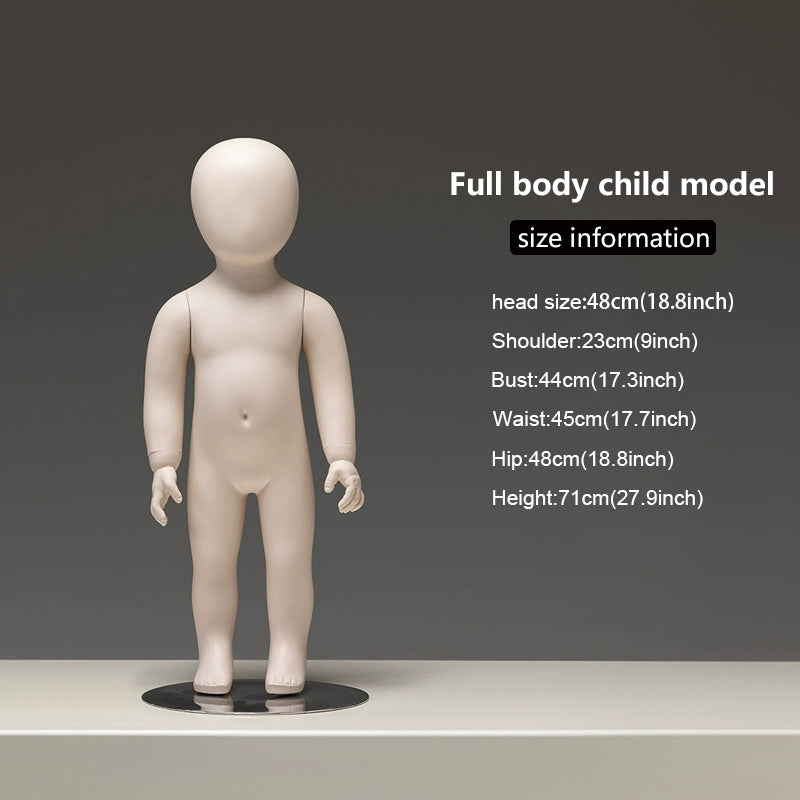 Sitting Infant & Child Mannequin - Full Body Kids Clothing Display Prop