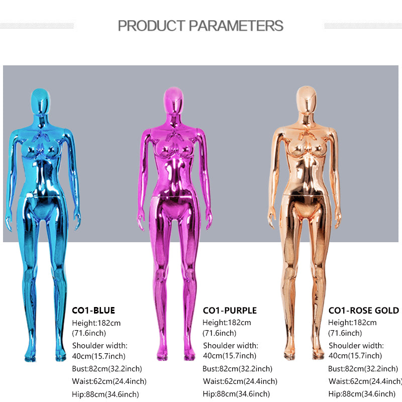 JELIMATE | Plus Size African Style Female Mannequin - Full Body Curvy Display Form for Fashion Window Displays