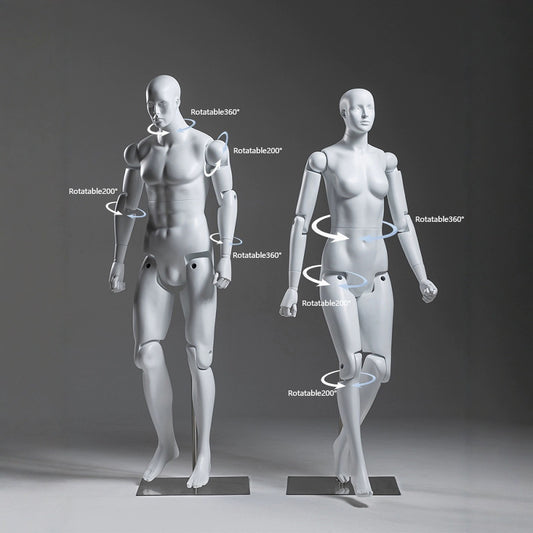 Flexible Model Male/Female/Kids - Posable stylish Full-Body Mannequin | JELIMATE