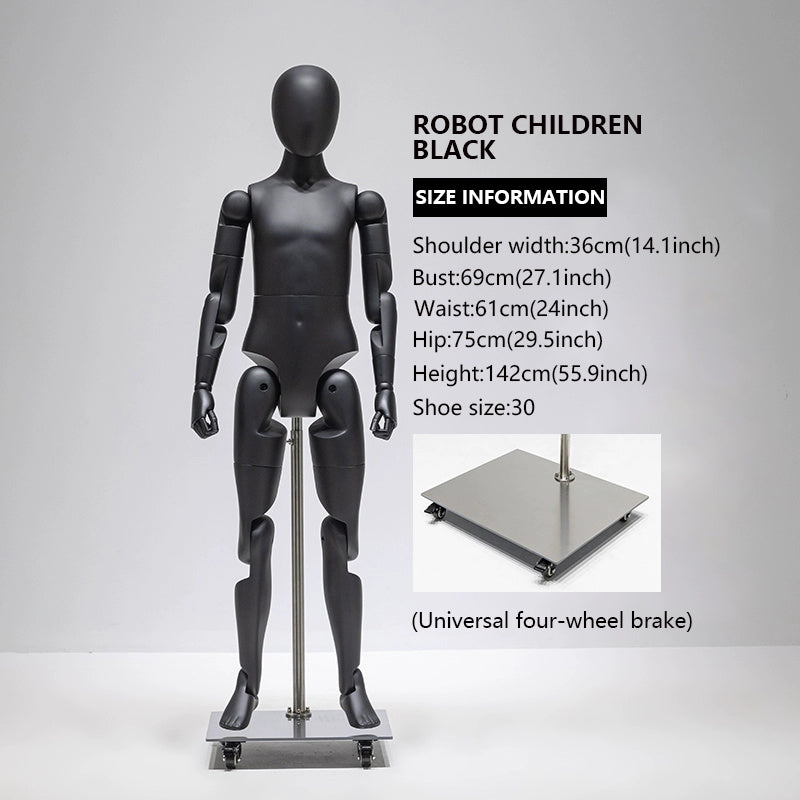 Kids' Clothing Mannequin: Multi-Jointed Children's Apparel Display Prop