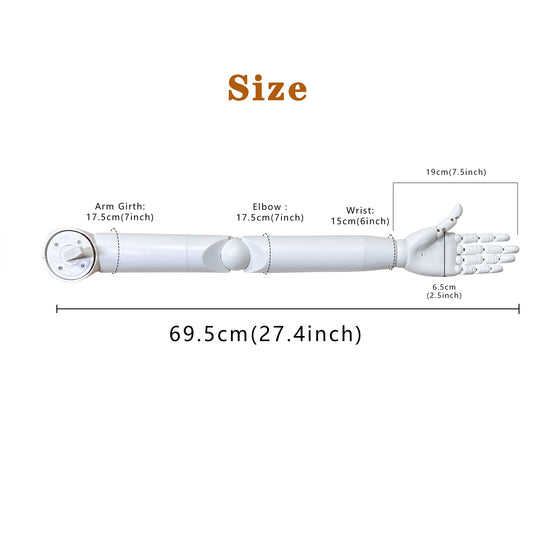 Jelimate Women White Plastic Mannequin Hand Stand Female Decorative Hand Model Jewelry Accessories Display Mannequin Hand for Gloves Jewellery Display Model