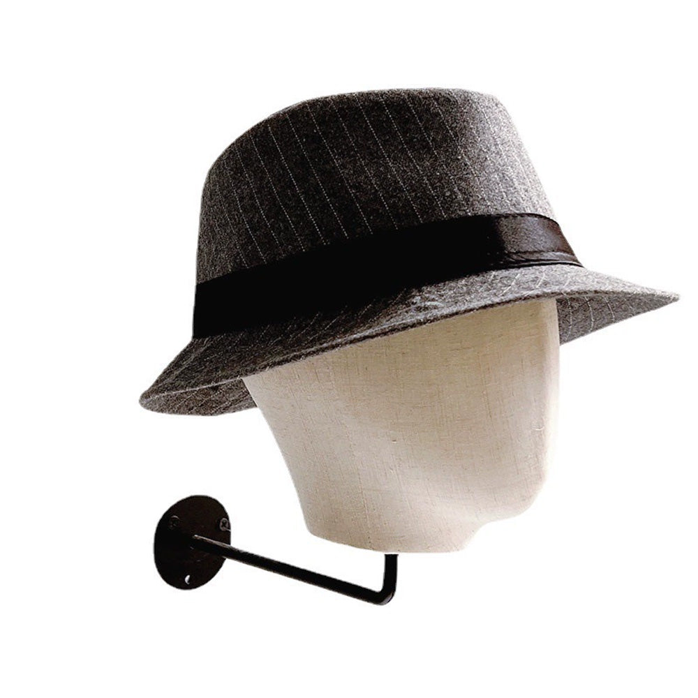 Jelimate Wall Mounted Mannequin Head,Linen/Velvet Mannequin Head With Hanging Base,Hat Display Head Mannequin,Wig Display Stand Manikin Head,Store Display Mannequin Head Stand JMH01
