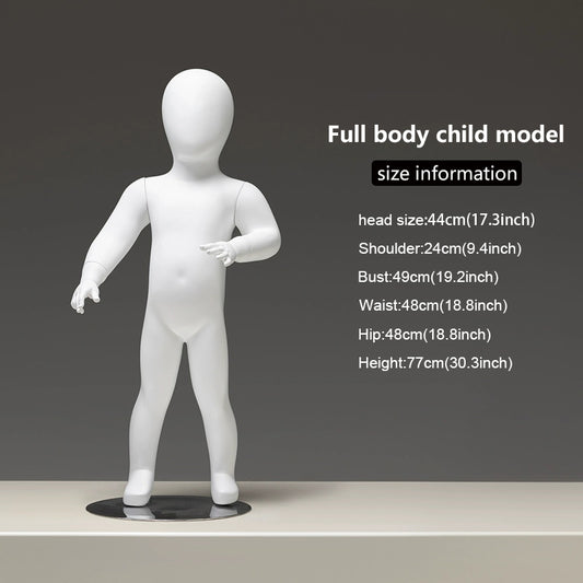 Sitting Infant & Child Mannequin - Full Body Kids Clothing Display Prop