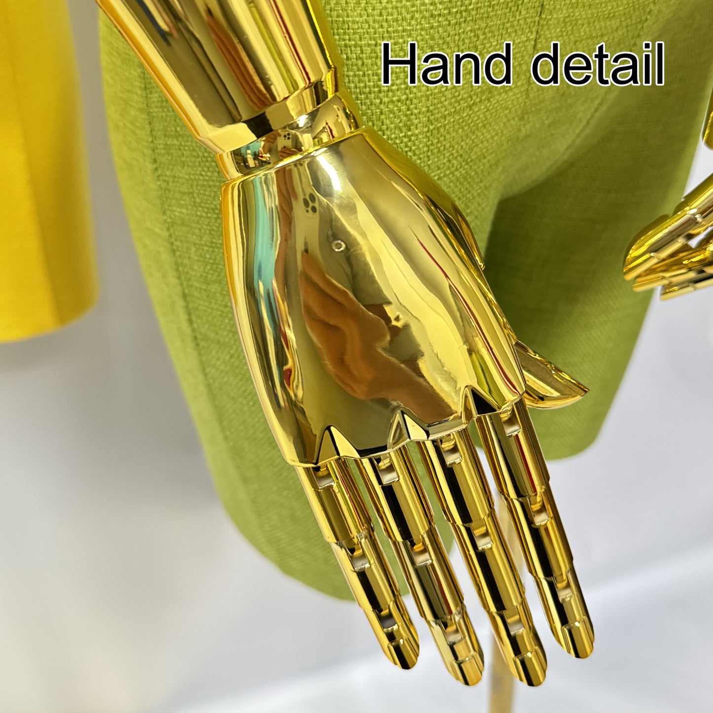 JELIMATE Linen Female Dress Form - Half Body Mannequin for Window Display