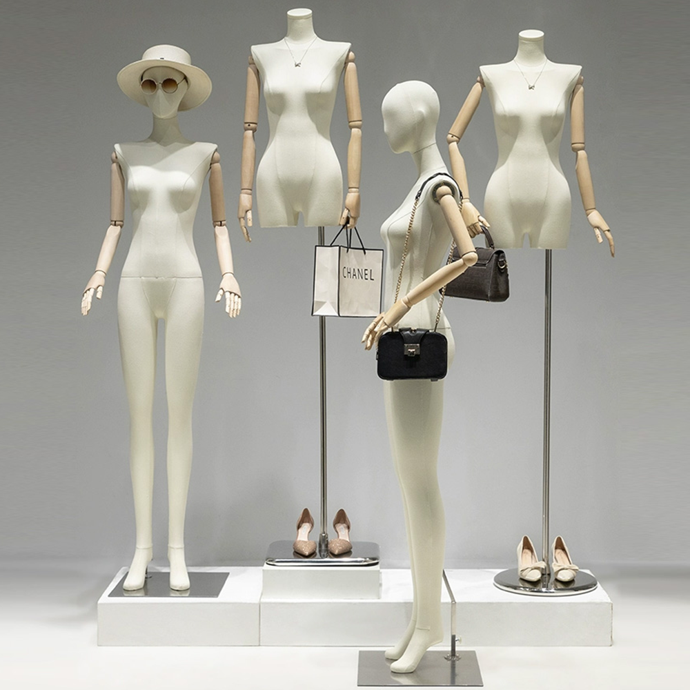Full Body Female Mannequin Torso Display Dress Form Suede Velvet Mannequin Torso Model For Clothing Display Wooden Hand Manikin Head For Wigs JELIMATE Full Body Female Mannequin Torso Display Dress Form Suede Velvet Mannequin Torso Model For Clothing Display Wooden Hand Manikin Head For Wigs JELIMATE