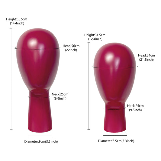 Jelimate Colorful Real Wooden Mannequin Head Stand,Solid Wood Head Mannequin Hat Display Head Model Props,Wig Display Stand Headband Mannequin Sunglasses Holder