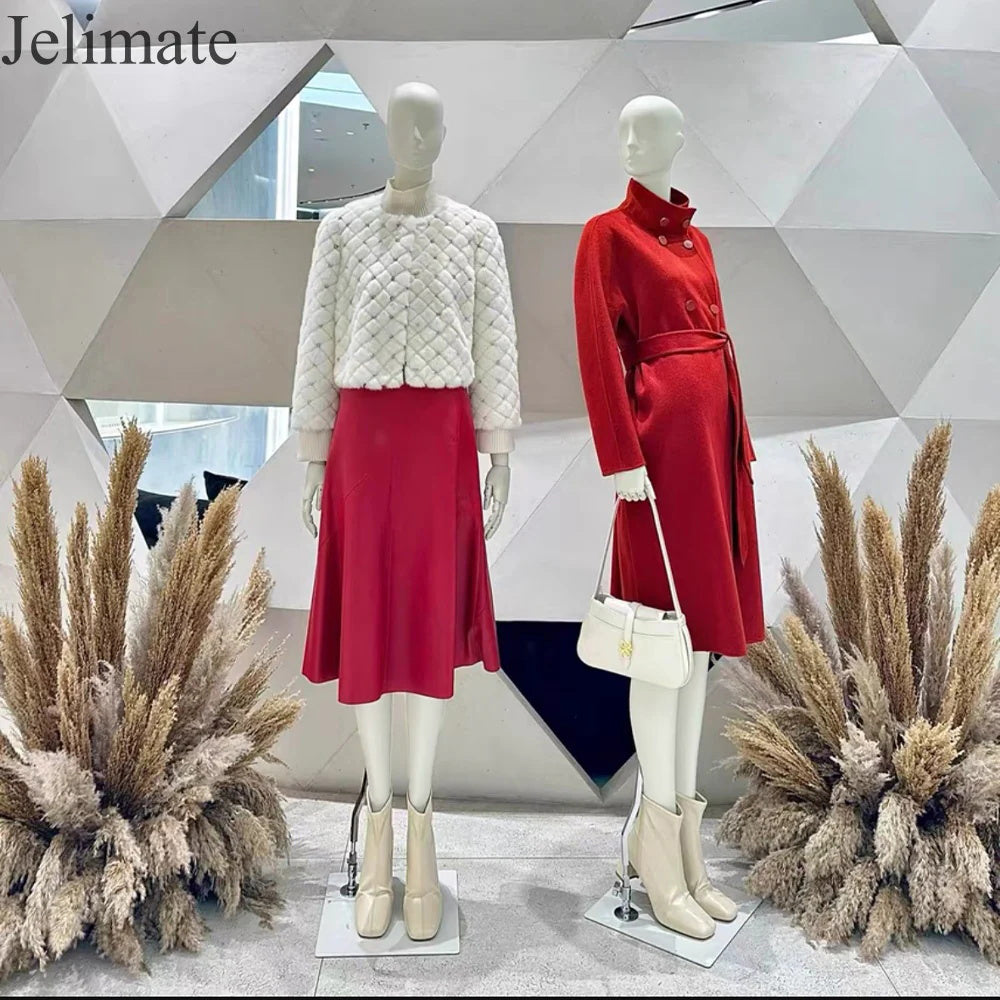 Luxury White Female Full Body abstract mannequins - Premium Fiberglass Display Model