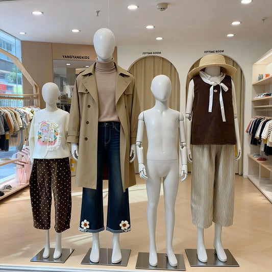 JELIMATE Articulated Full-Body Mannequin | Children & Adult Display Forms