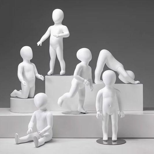 JELIMATE Baby & Toddler Mannequin Full Body Fiberglass | 11 Poses | Ages 6M-3Y