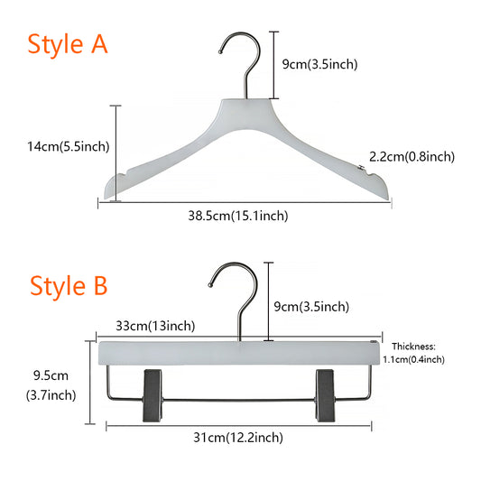 Jelimate Clothing Store White Clothing Hanger Non-Slip Clear Crystal Hanger Acrylic Hangers for Clothes Hanger Traceless Anti Slip Women Wedding Dress Hanger