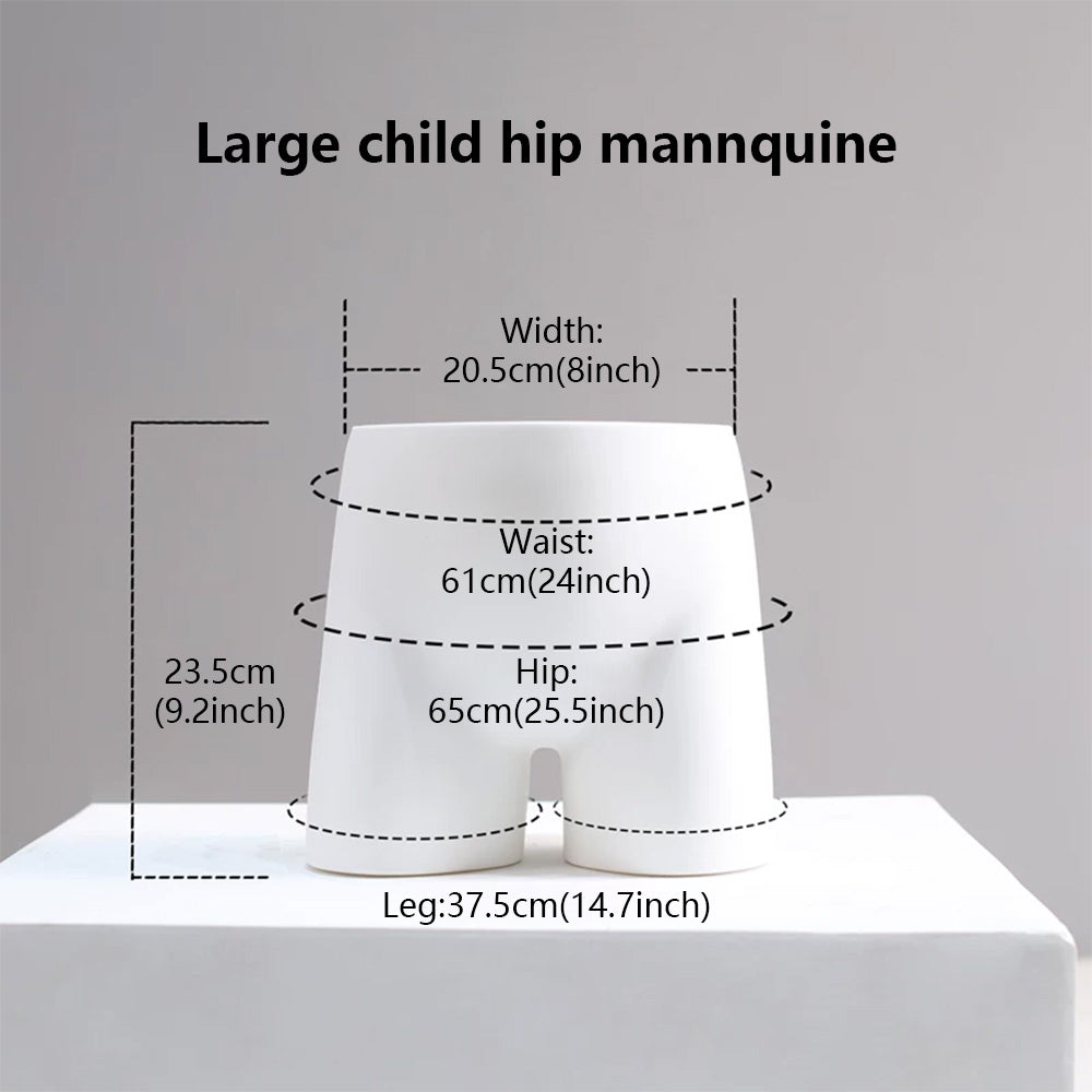 JELIMATE Child Hip Mannequin for Kids Underwear Shorts Swimwear Display Form