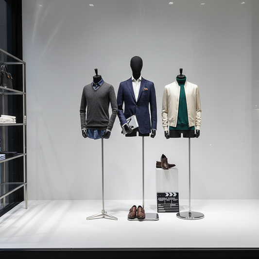 Jelimate Half Body Male Black Mannequin Torso Stand,Linen Fabric Wrapped Mannequin Dummy Head Wooden Arms,Men Dress Form Torso Clothing Display Model