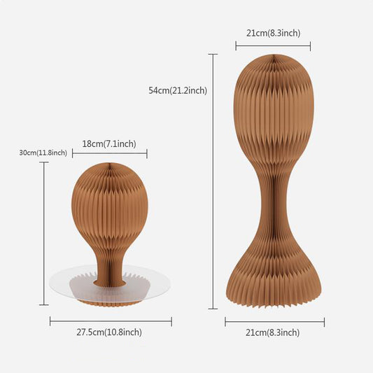 Female Male Kraft Paper Head Mannequin Vintage Hat Display Mannequin Head Hair Scarf Headband Wig Display Head Display Rack