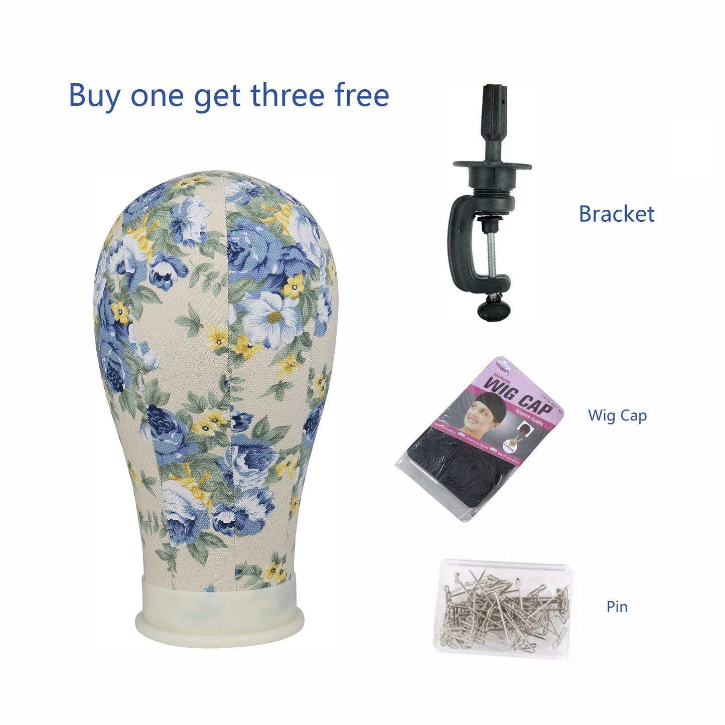 Cabeza de maniquí de lona para mujer, color verde, morado y azul, diadema, gorro para el pelo, sombrero para peluquería, cabeza de exhibición de peluca, cabeza de maniquí de exhibición