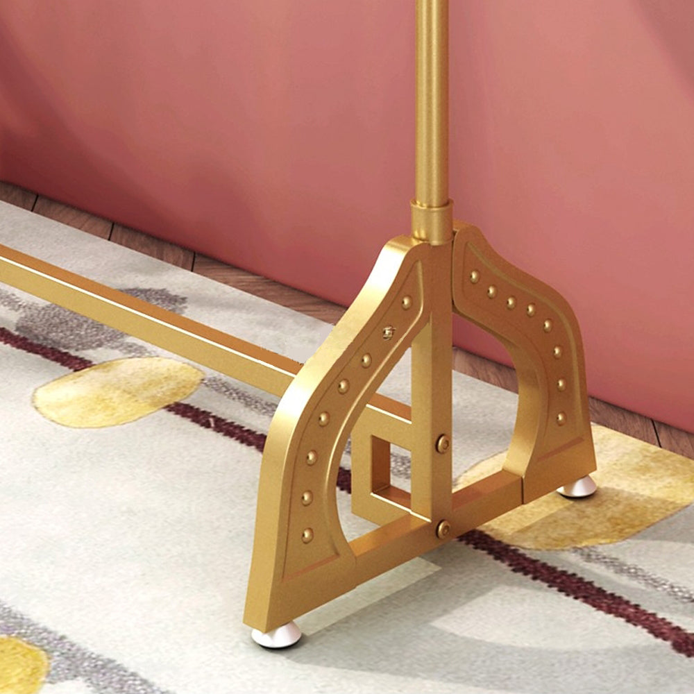 Jelimate 170cm Height Gold Clothing Rack,Metal Garment Rack Wall,Boutique Shop Decoration Clothing Shelf,Golden Hanging Clothes Rack Clothing Store Rack