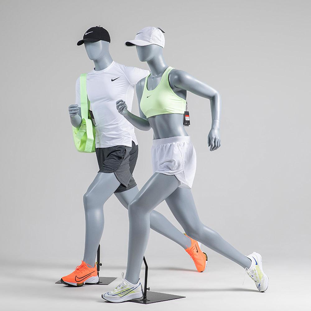 Full Body Black Grey Male Female Mannequin Torso Women Men Dress Form Torso Standing Running Display Dress Form Sport Mannequin Form Athletic Model JELIMATE Full Body Black Grey Male Female Mannequin Torso Women Men Dress Form Torso Standing Running Display Dress Form Sport Mannequin Form Athletic Model JELIMATE