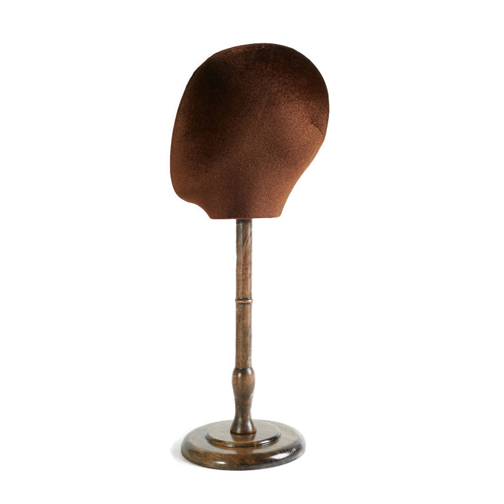 Cabeza de maniquí de tela de terciopelo de color para mujer, sombrero, joyería para el cabello, cabeza de exhibición de peluca, soporte de cabeza de maniquí, bloque de cabeza, kit de cabeza de maniquí