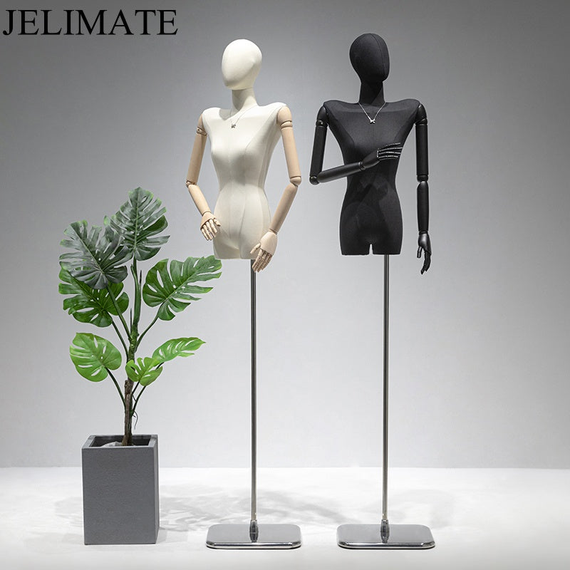 How to Elevate Your Clothing Boutique Store Displays with Jelimate Wide Shoulder Female Half Body Mannequin?
