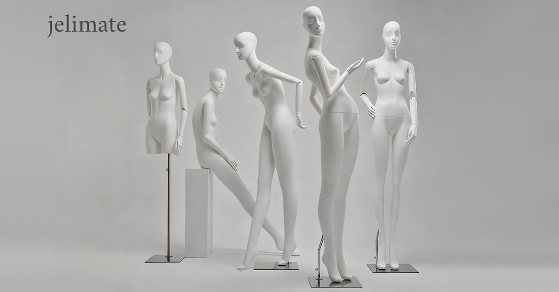 The Magic of Jelimate High-Quality White Spray- Painted Full Body Mannequin