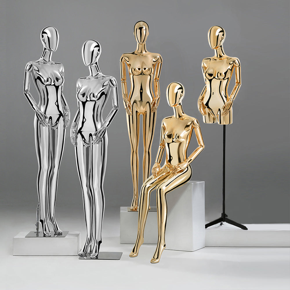 How To Supercharging Your Clothing Boutique Store Images with High End Plated Female Display Mannequin?