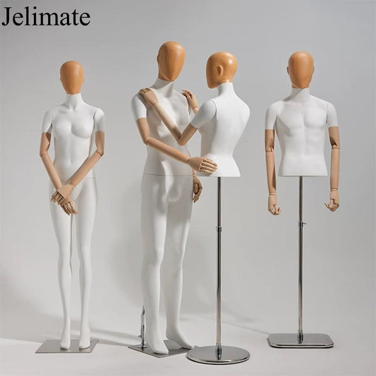 Maximizing Retail Appeal: How To Use Jelimate JMFF06 White Male and Female Full Body & Half Body Mannequins To Enhance Store Ambiance and Sales