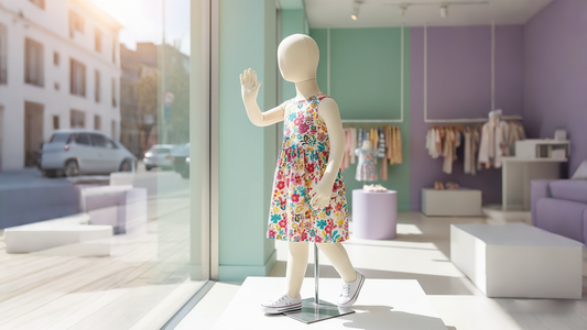 5 Professional Styling Techniques for Children's Boutique Window Displays Using Bendable Mannequins