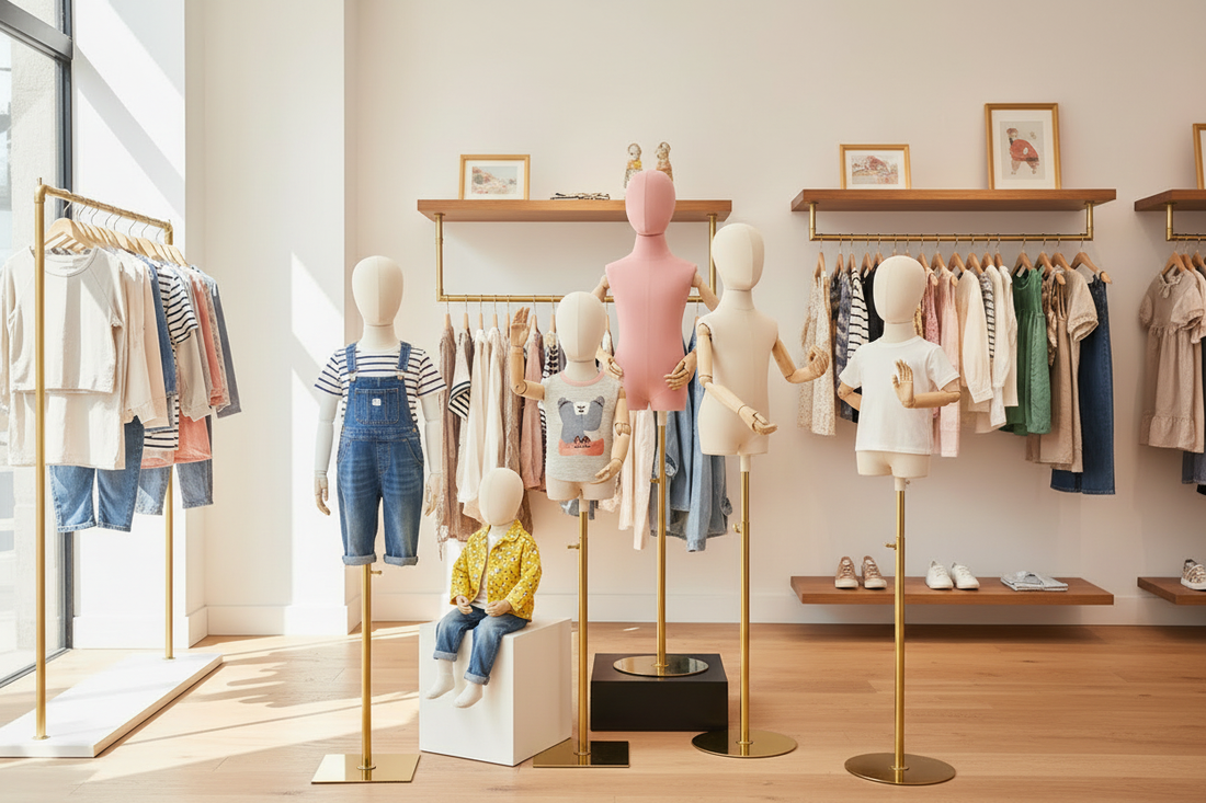 The Complete Guide to Children's Clothing Store Window Displays: How to Boost Foot Traffic by 30% with Mannequin Props