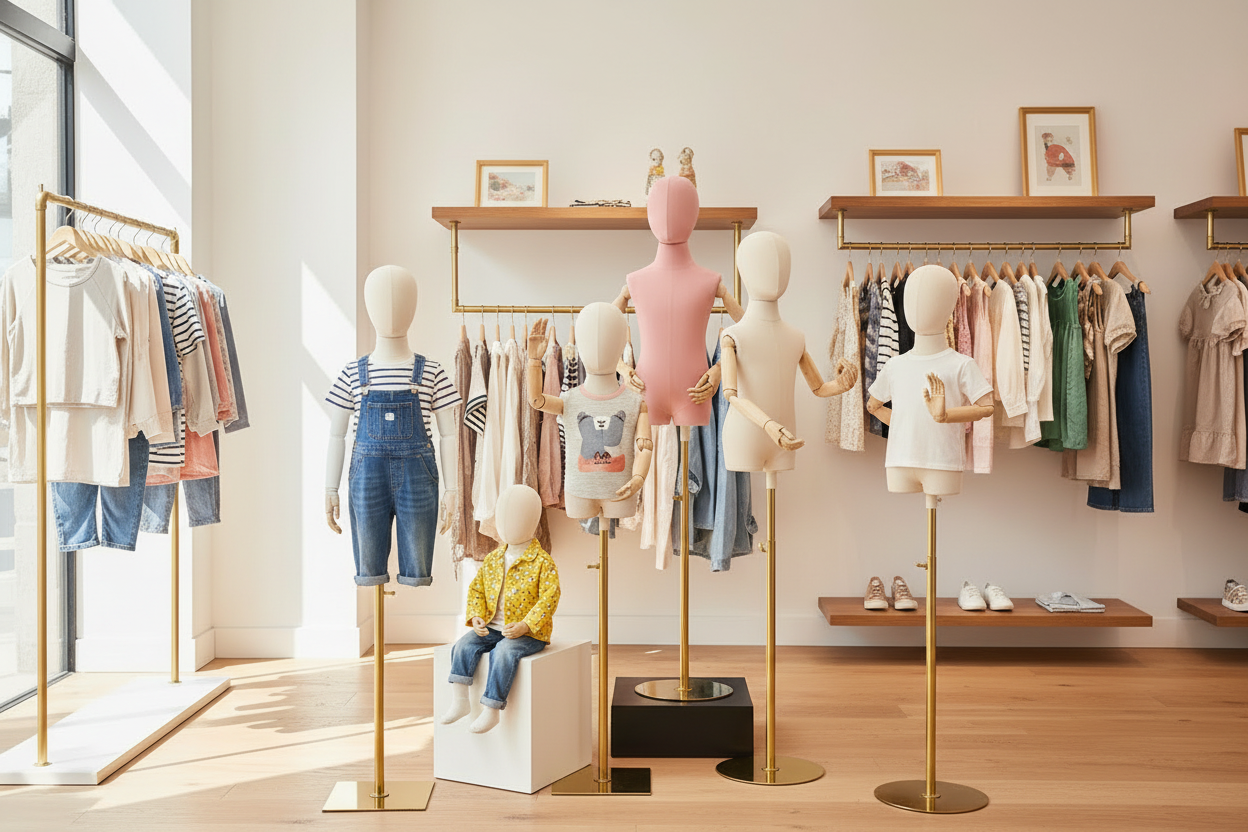 The Complete Guide to Children's Clothing Store Window Displays: How to Boost Foot Traffic by 30% with Mannequin Props