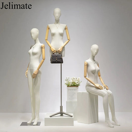 Why Jelimate Beige Female Full Body Mannequins and Female Half Body Mannequins Are the Ideal Choice for Boutique Stores and Window Displays?