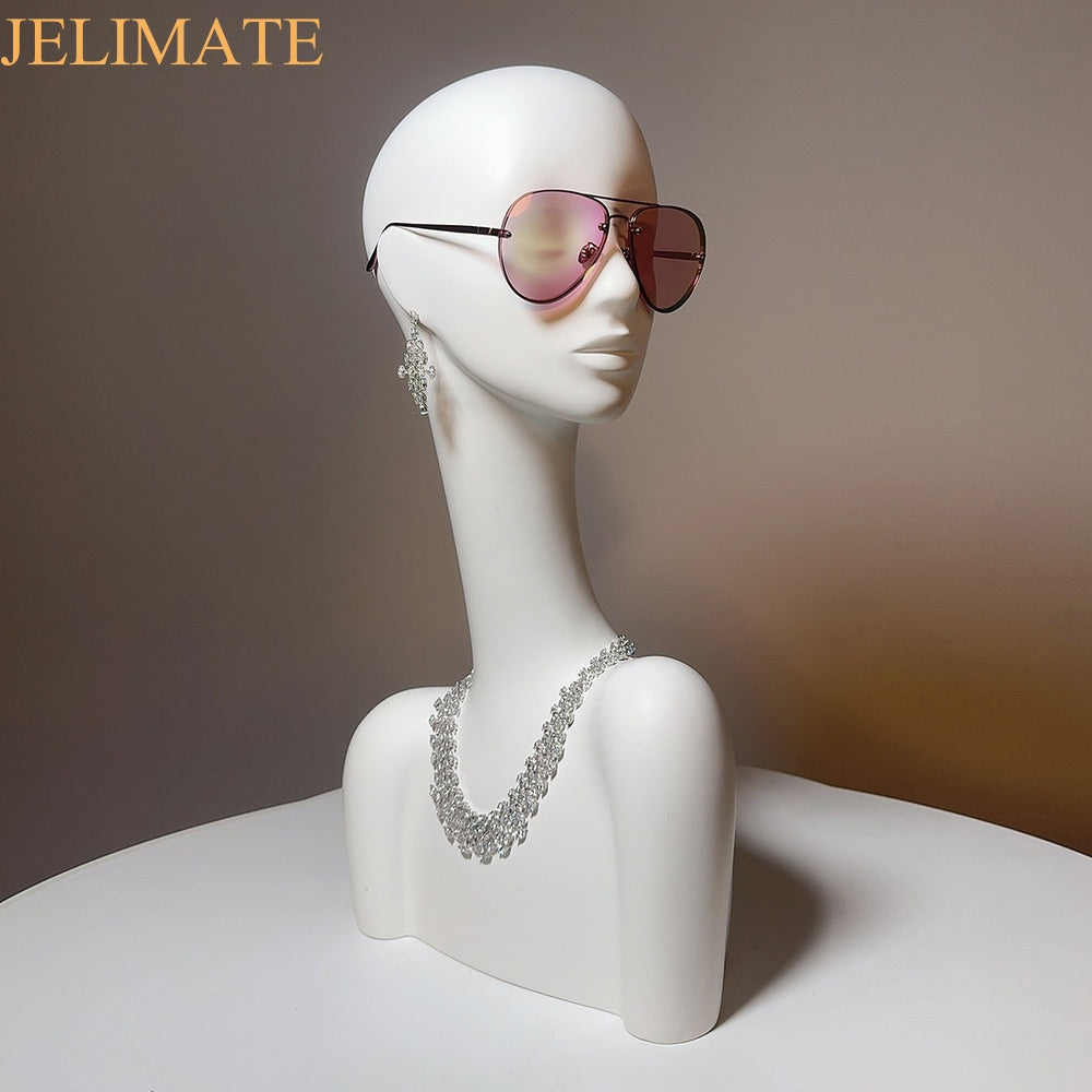 Jelimate Matte White Mannequin Heads for Fashion Boutique Store and Jewelry Stores: The Perfect Display Solution