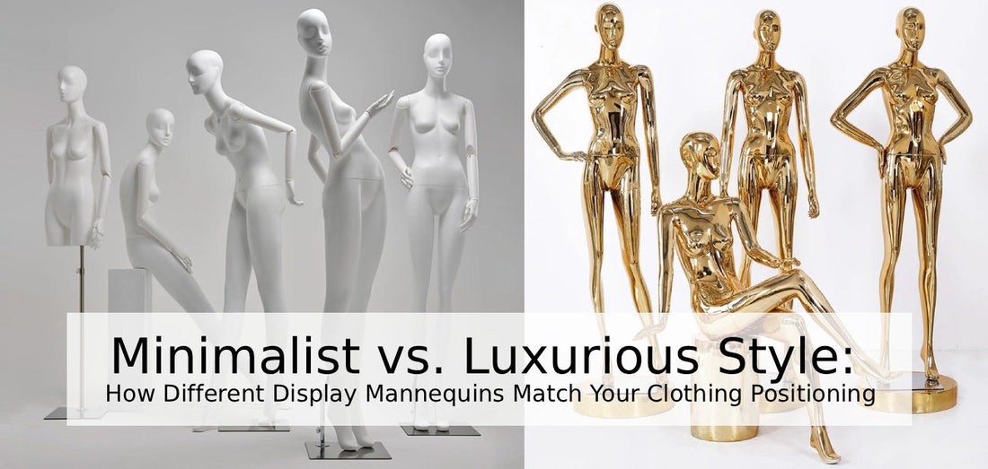 Minimalist vs. Luxurious Style: How Different Display Mannequins Match Your Clothing Positioning