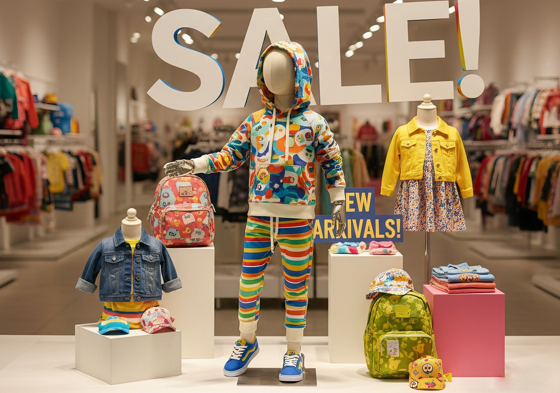 5 Window Display Techniques That Increase Foot Traffic to Kids' Fashion Stores