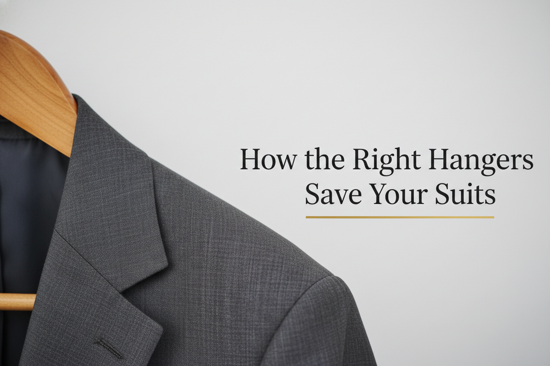 5 Mistakes That Ruin Your Tailored Suits (And How the Right Hangers Save Them)