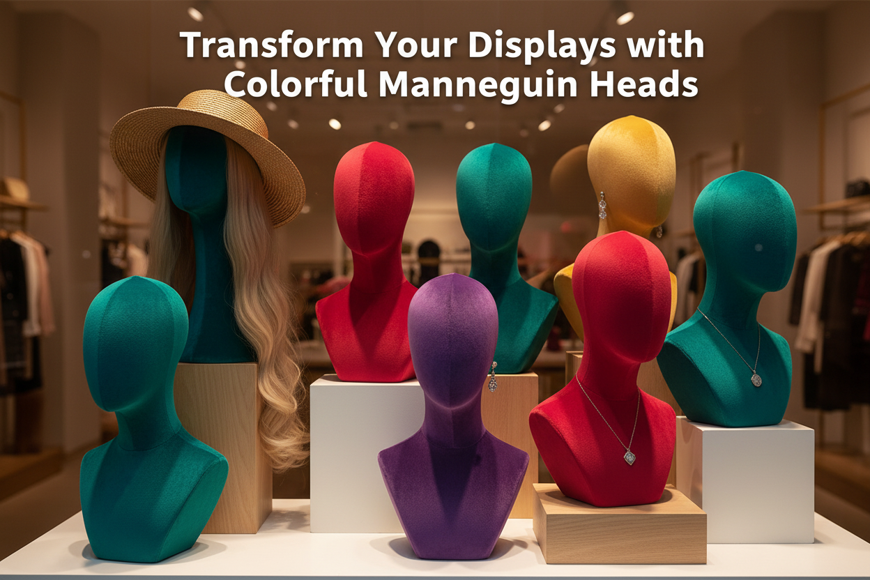 ✨ Eye-Catching Window Displays: 5 Tips to Boost Visual Marketing with Colorful Mannequin Heads