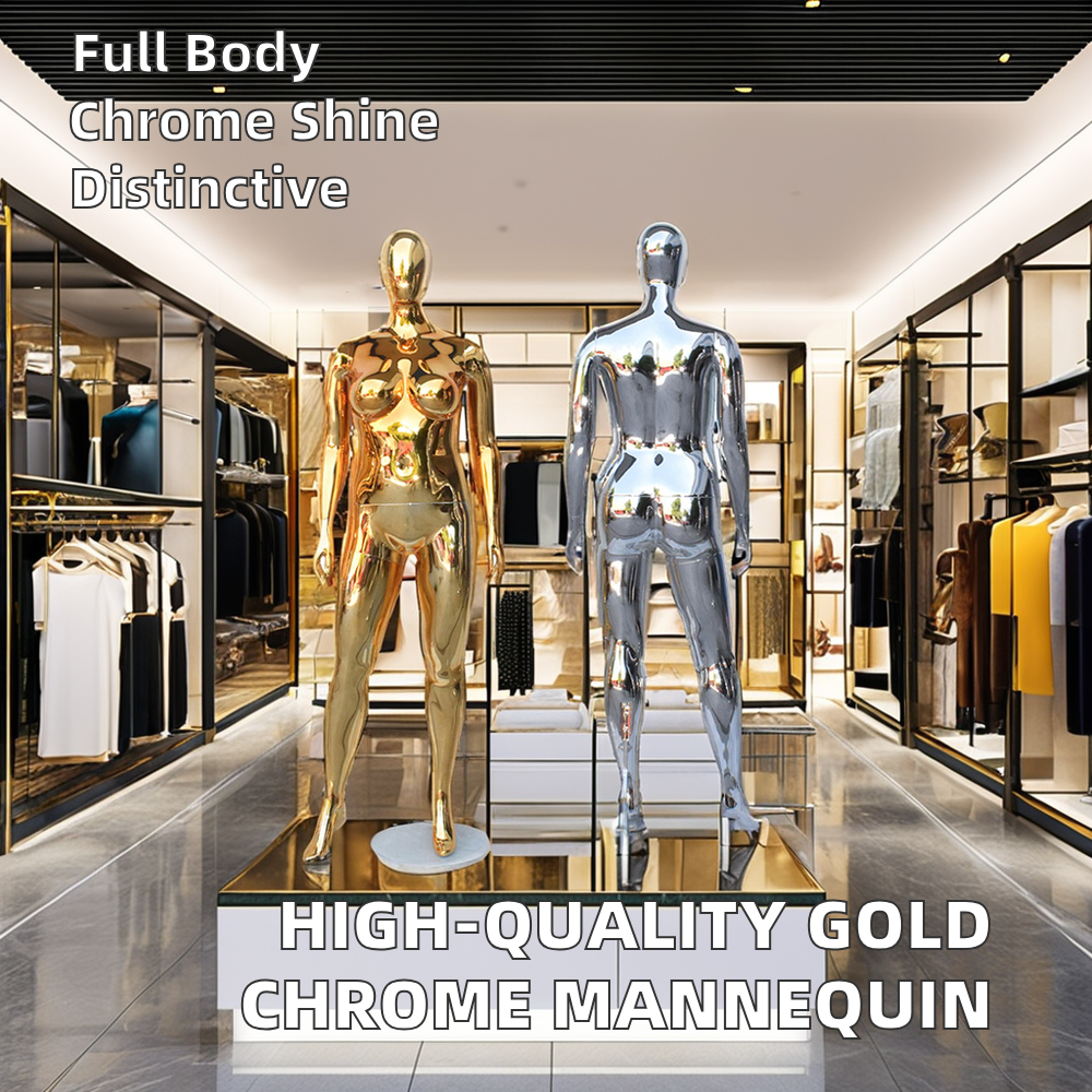 Fat Female Mannequin - Plus Size Full Body modle | Electroplated Gold Silver Curvy Mannequin for Sale