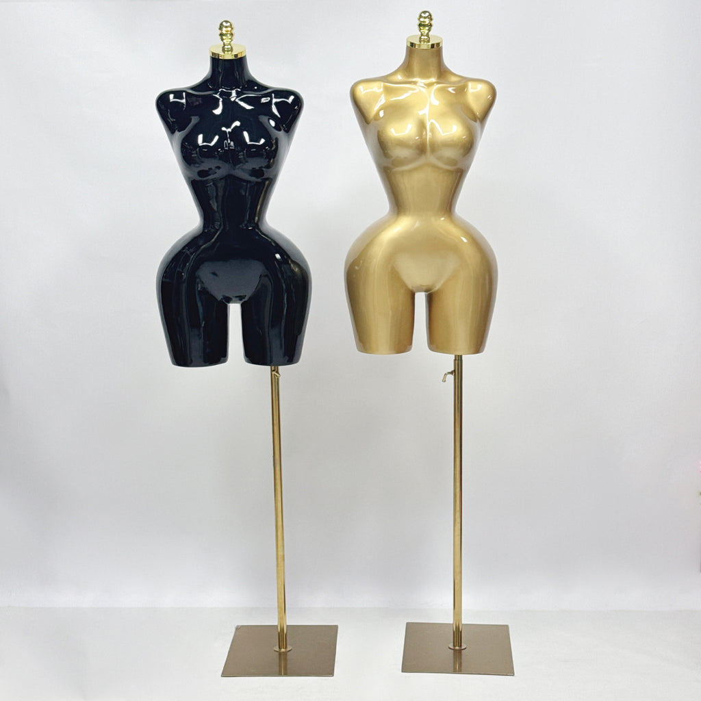 JELIMATE Luxe S-Shape Female Mannequin Torso: Curvy BBL Silhouette Dress Form with Big Hips for Evening Gowns
