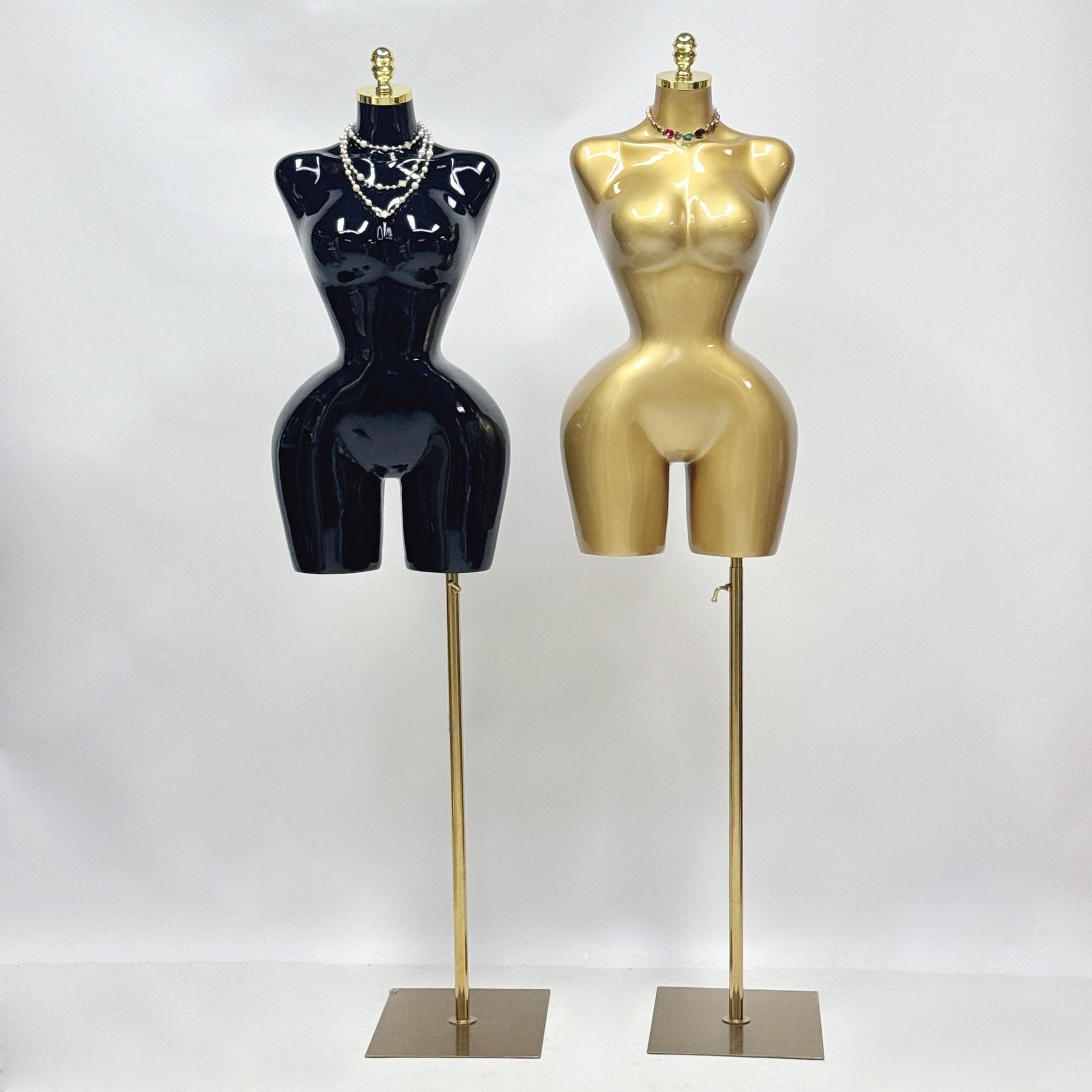 JELIMATE Luxe S-Shape Female Mannequin Torso: Curvy BBL Silhouette Dress Form with Big Hips for Evening Gowns