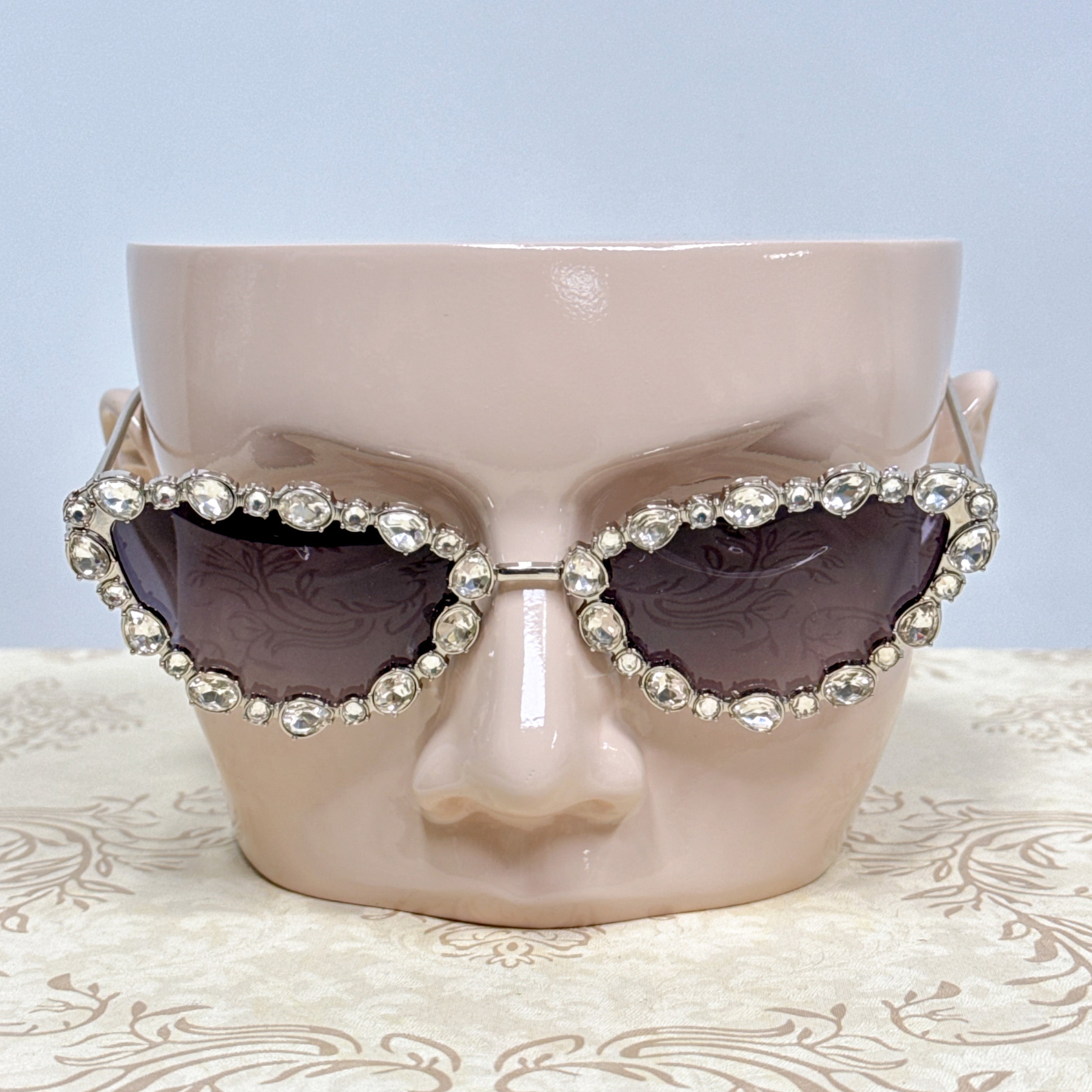 Jelimate Boutique Store Male Mannequin Head Stand,Shop Window Sunglasses Display Head Model,Colorful Men Eyeglass Mannequin Head Display Dress Form