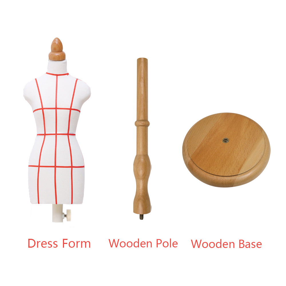 Female Half Scale Dress Form Fully Pinnable - 1/2, 1/3, 1/4