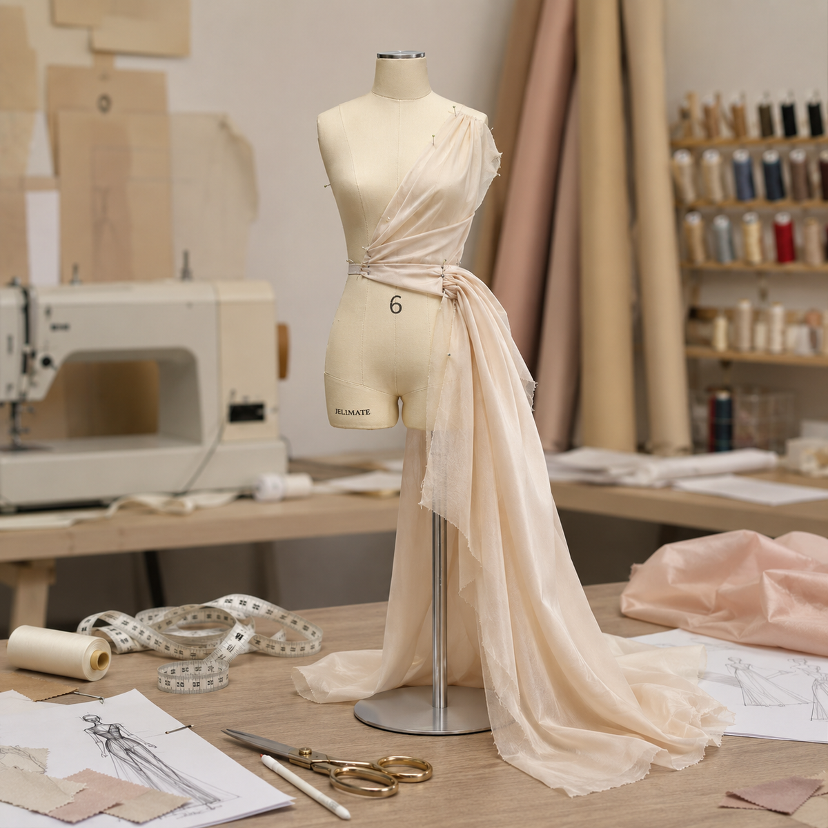 sewing dress form Mannequin Torso Sewing Dress Forms & Mannequins Male, Plus Size Fully Pinnable Mannequin for Sewing Men's Clothes Pants Trouser, Tailor Dressmakers Dummy with Stand, Adult Full Size( but no tools are required JELIMATE Half scale Dress Form