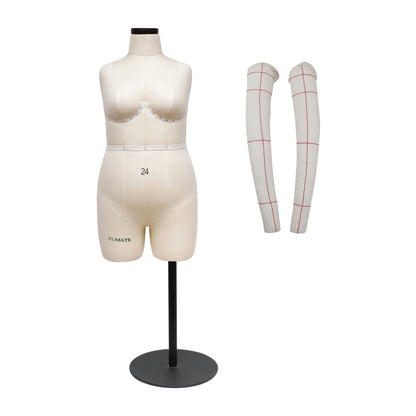 JELIMATE Studio | Plus Size Half Scale Dress Form (Size 24)