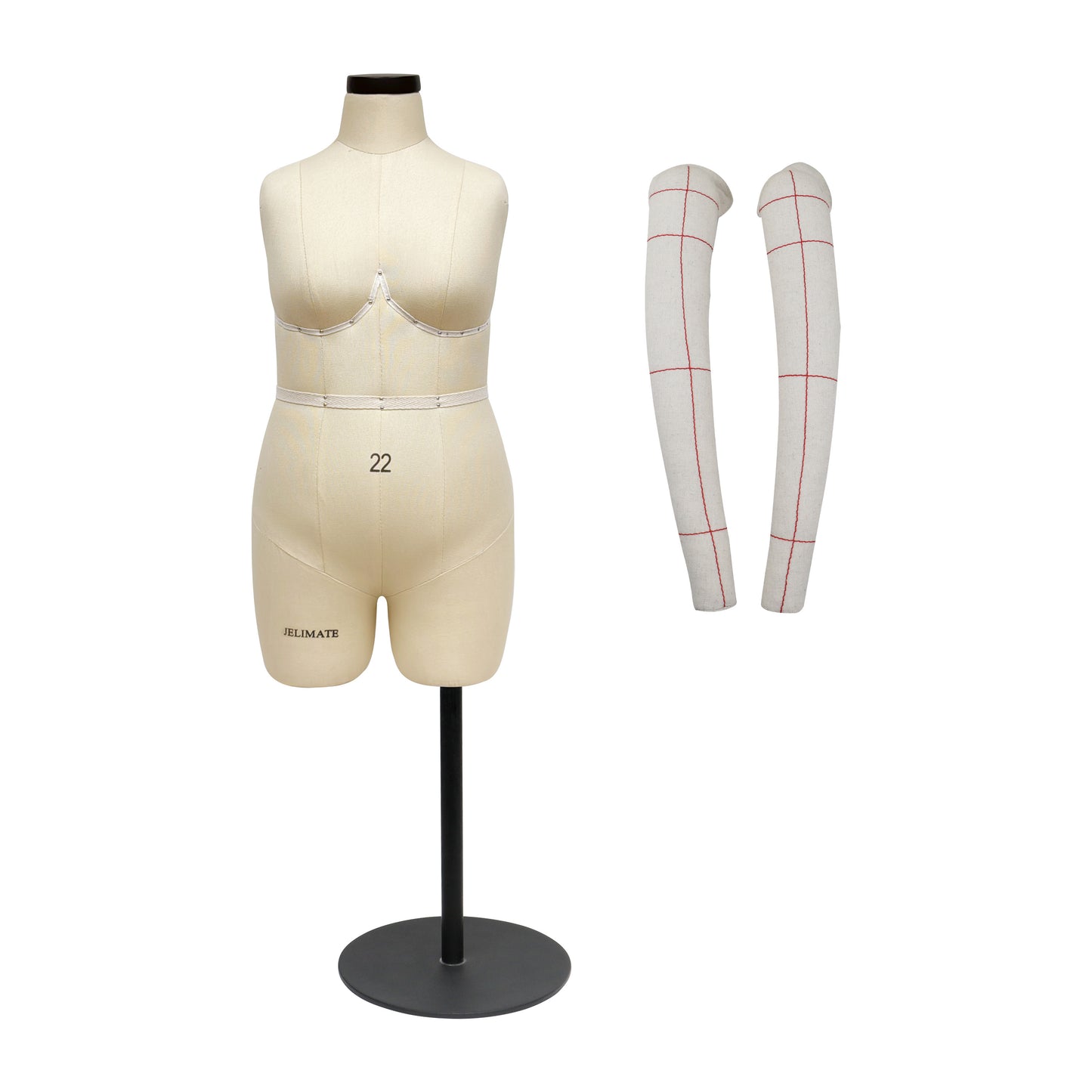 JELIMATE Studio | Plus Size Half Scale Dress Form (Size 22)