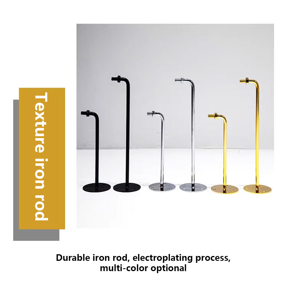 Luxury Electroplated Wall-Mounted Mannequin Head Display - Hat & Wig Stand Gold/Silver