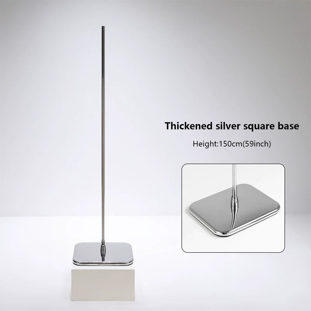 JELIMATE Half Body Mannequin Stand Base | Stainless Steel Retail Display Pole Stand