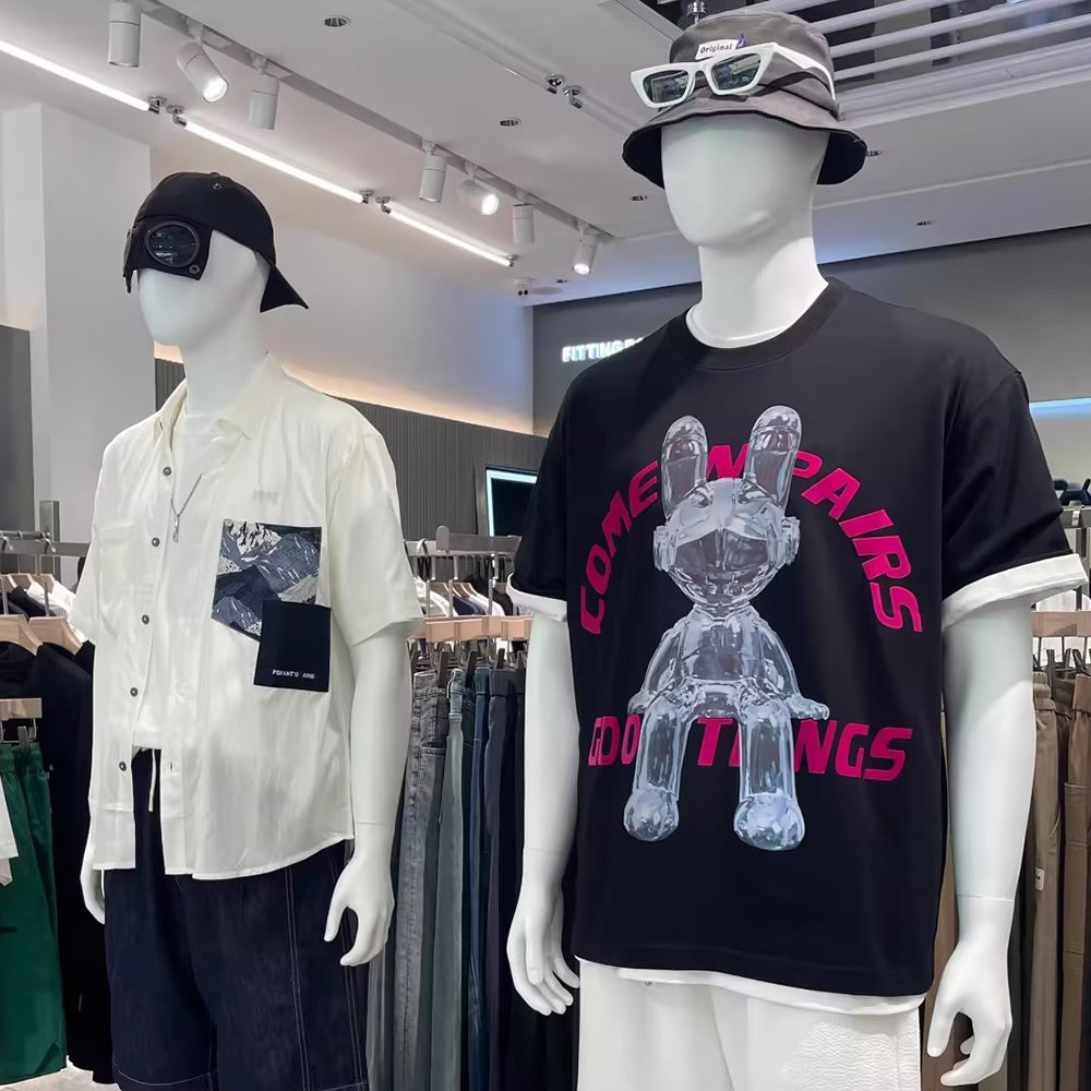 Jelimate Realistic Male Mannequin Full Body Model,Male Full Body Dress Form Black White Fiberglass Mannequin,Window Display Male Sport Mannequin Suit Model,Clothing Shop Male Display Mannequin for Clothes