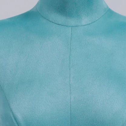 Suede Bust Mannequin for Lingerie Display - Handcrafted Matte Finish Display Prop