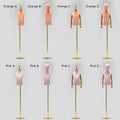 Jelimate Child Half Body Mannequin, Colorful Velvet Torso With Wooden Arms, Window Display Kid Model