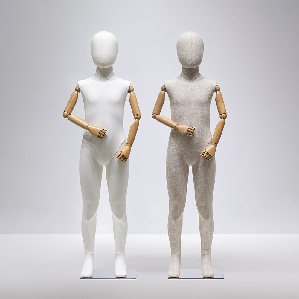 JELIMATE Fabric Full Body Child Mannequin | Kids Clothing Display Form for Retail Store Ages 3-11
