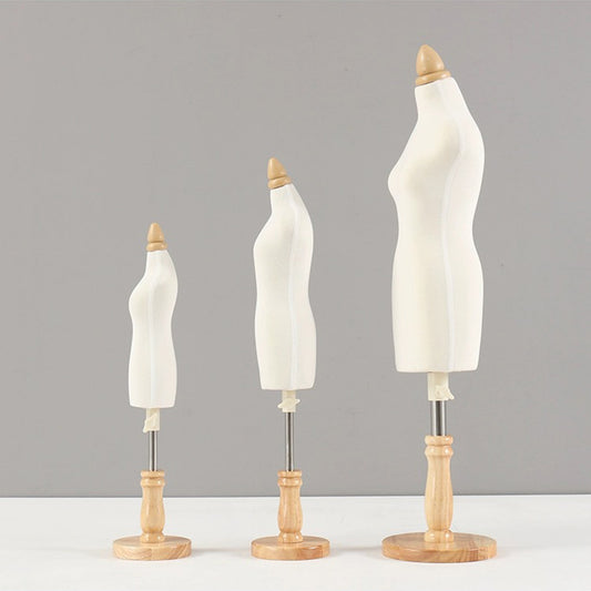 JELIMATE Female Half Scale Dress Form for Sewing,Fully Pinnable 1/3 Or 1/4 Or 1/2