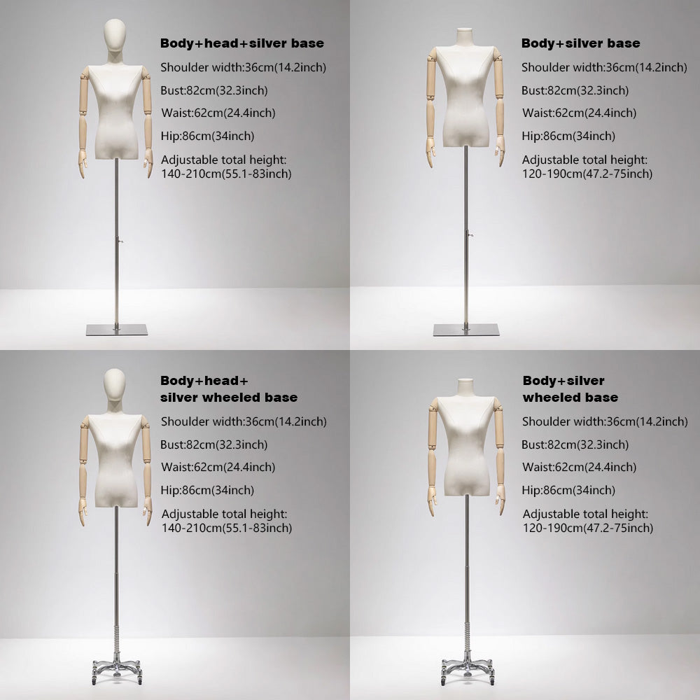JELIMATE Premium Female Mannequin Torso – Professional Dress Form for Retail Photography
